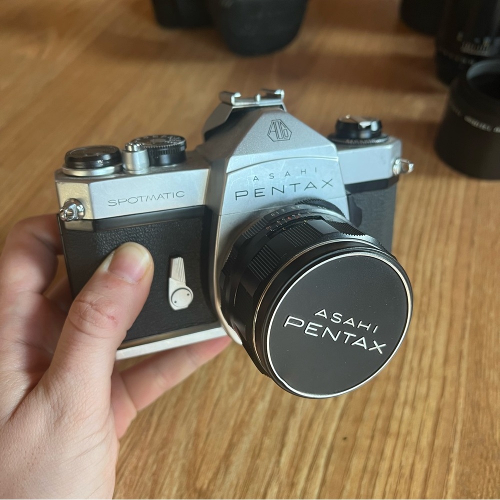Asahi Pentax 35mm Film Camera and Lenses Bundle